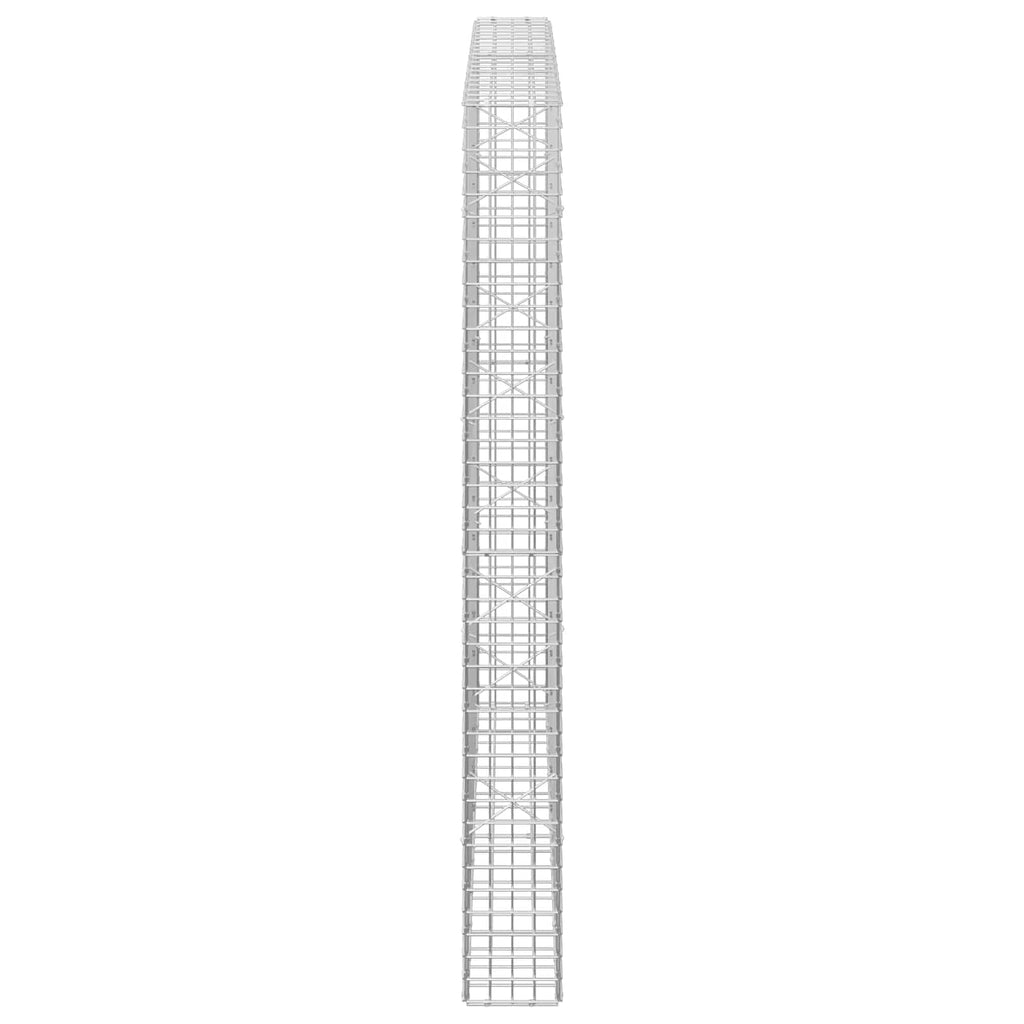 vidaXL Gabion z drutu 5 mm i siatką 5x5 cm 100x20x200 cm