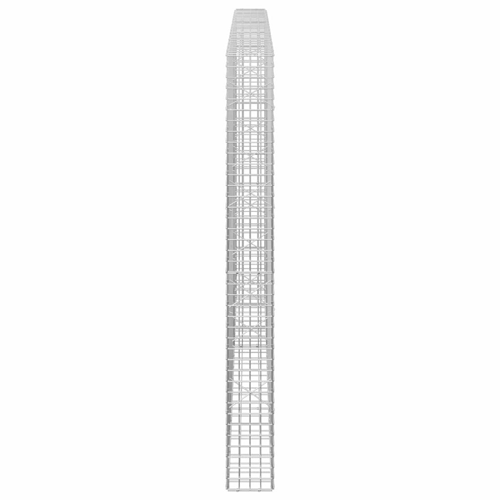 vidaXL Gabion z drutu 5 mm i siatką 5x5 cm 150x20x200 cm
