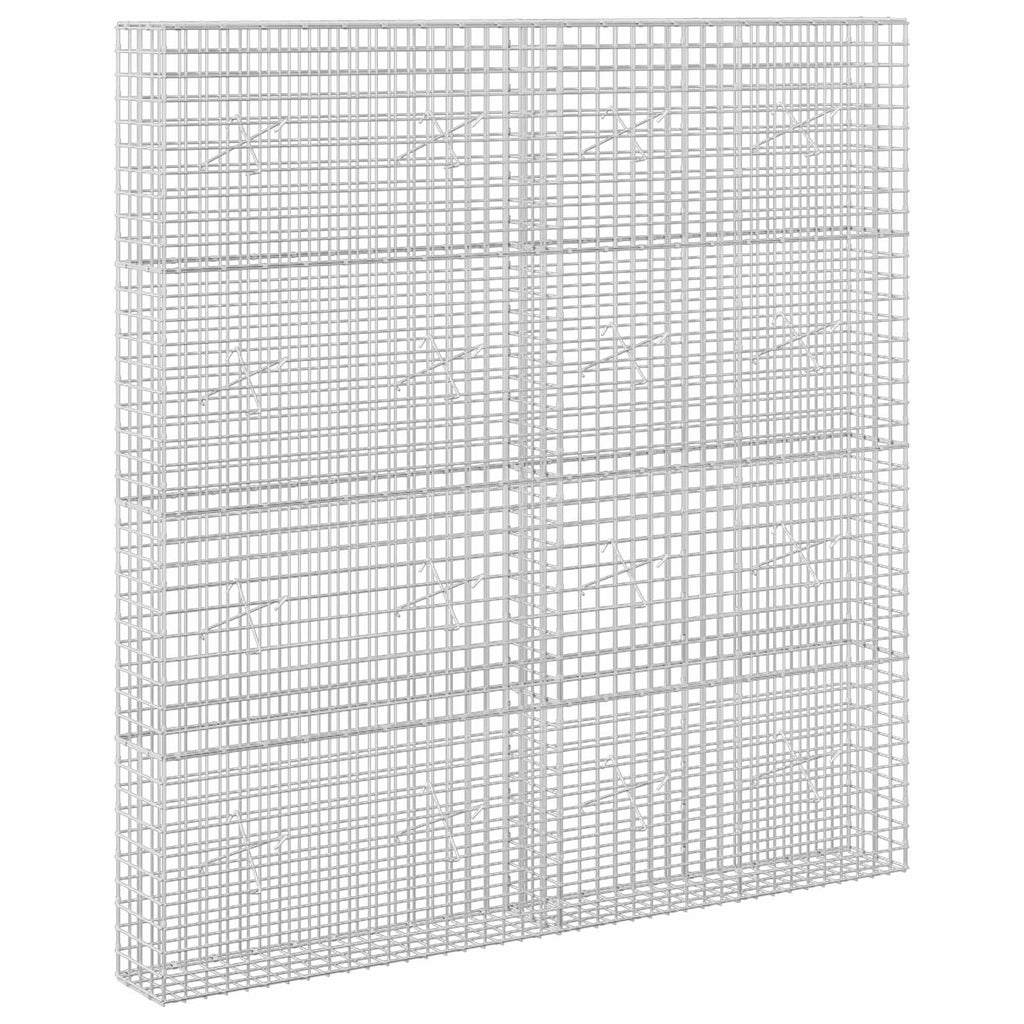 vidaXL Gabion z drutu 5 mm i siatką 5x5 cm 200x20x200 cm