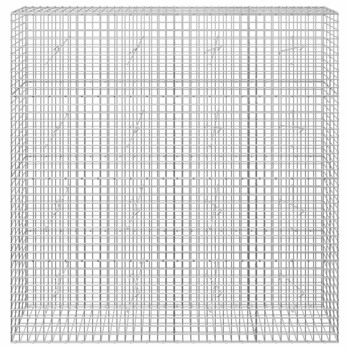 vidaXL Gabion z drutu 5 mm i siatką 5x5 cm 200x20x200 cm