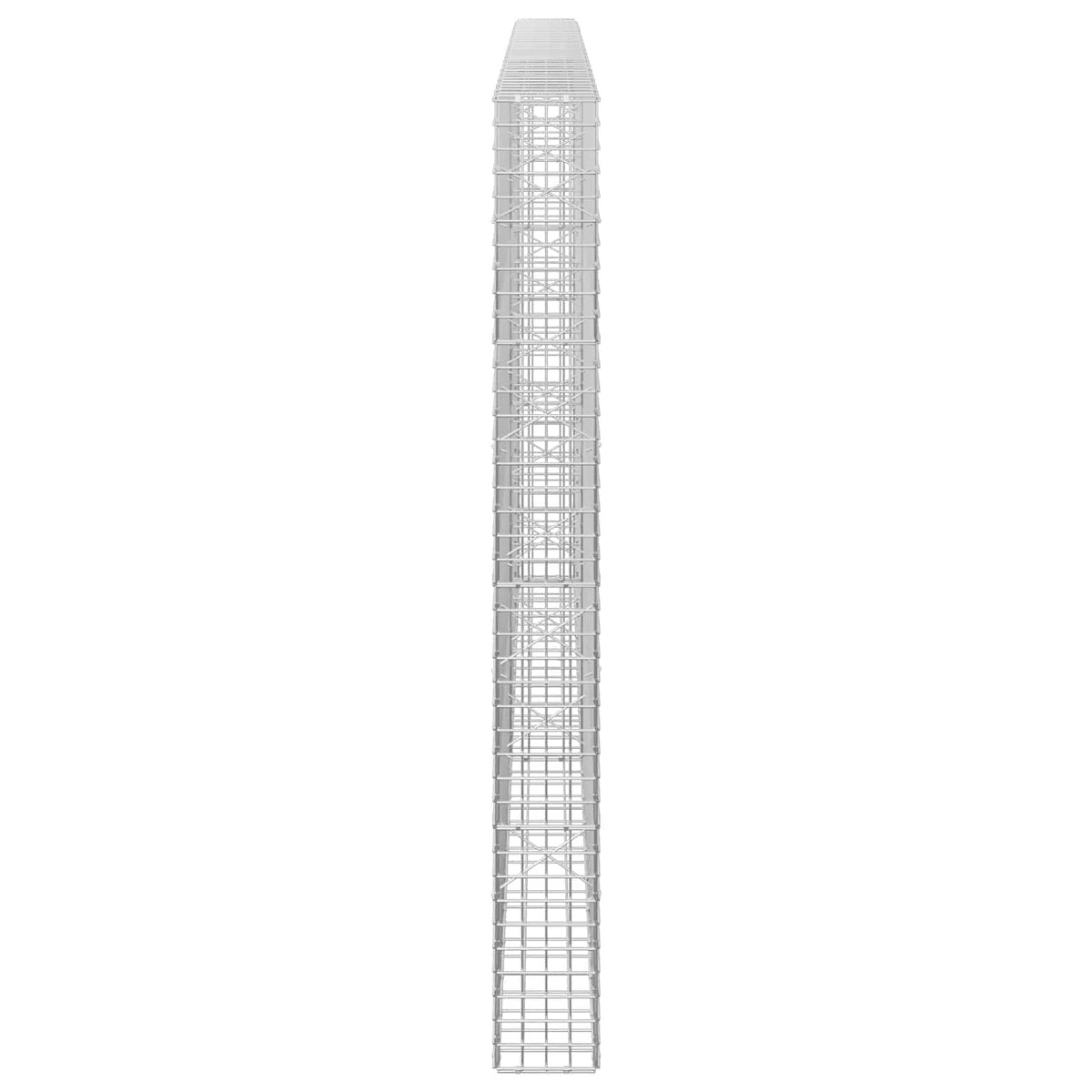 vidaXL Gabion z drutu 5 mm i siatką 5x5 cm 200x20x200 cm