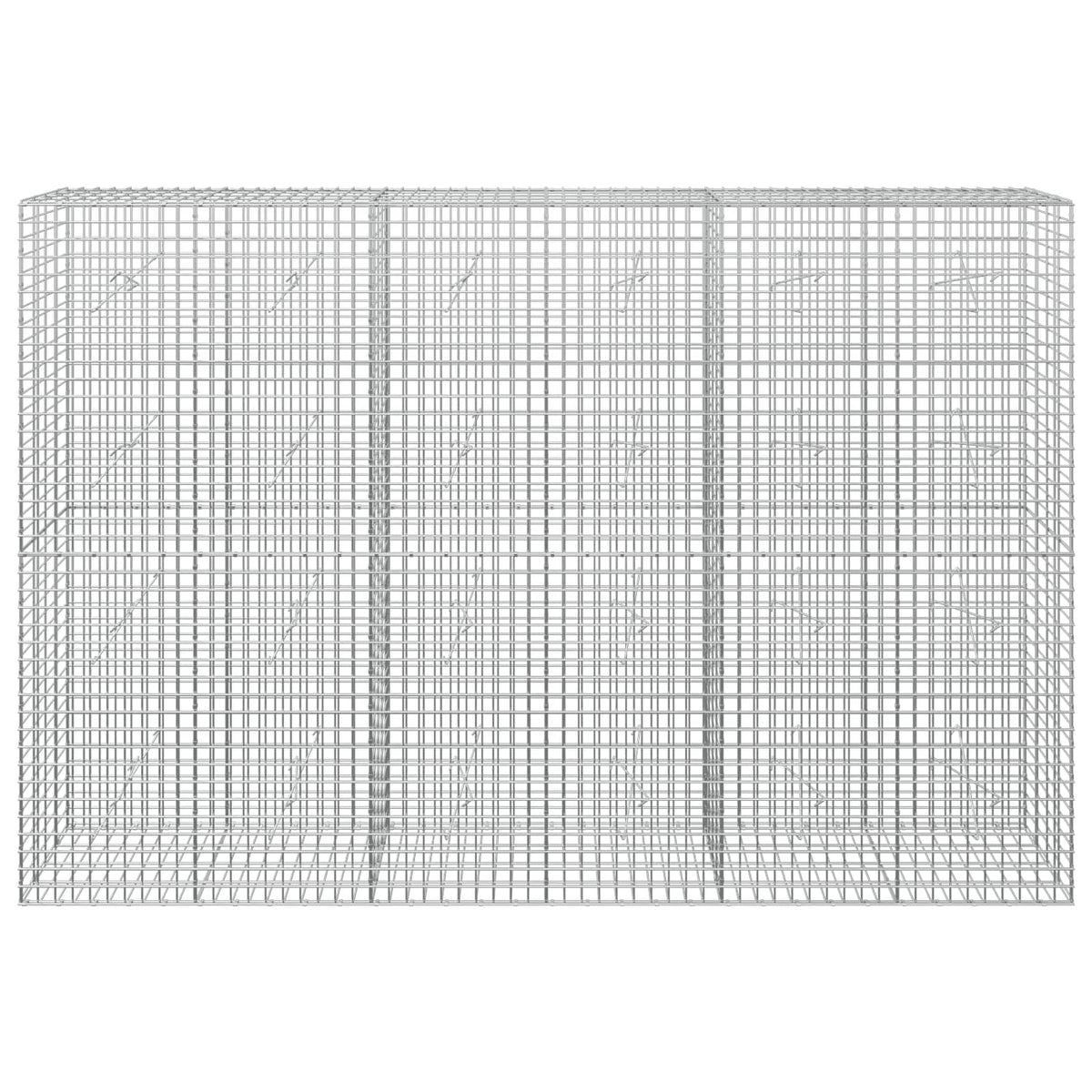 vidaXL Gabion z drutu 5 mm i siatką 5x5 cm 300x20x200 cm