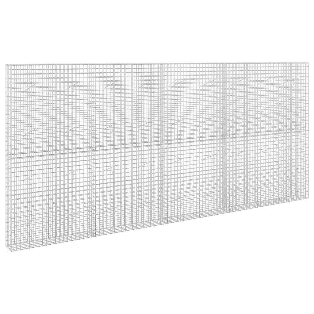 vidaXL Gabion z drutu 5 mm i siatką 5x5 cm 450x20x200 cm