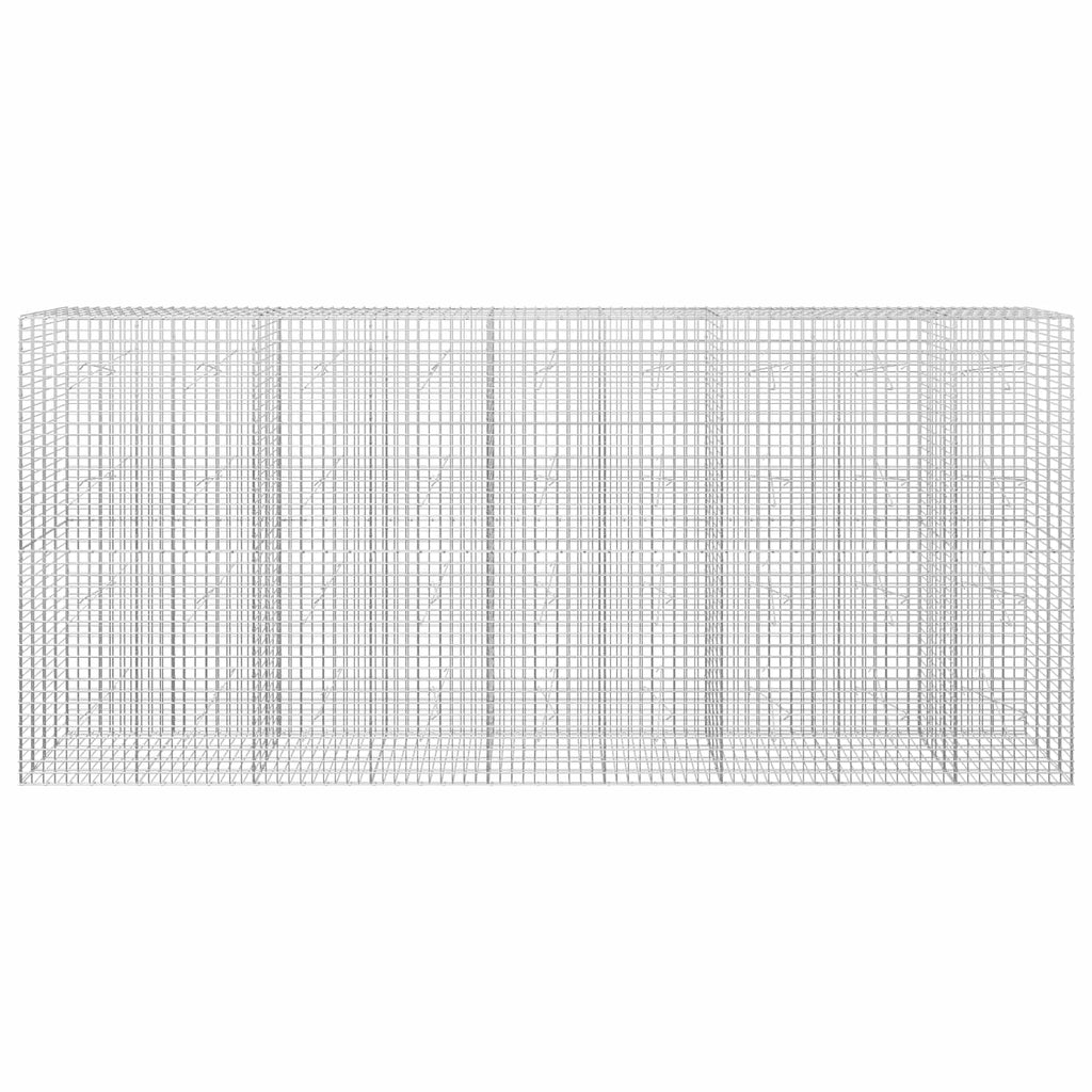 vidaXL Gabion z drutu 5 mm i siatką 5x5 cm 450x20x200 cm