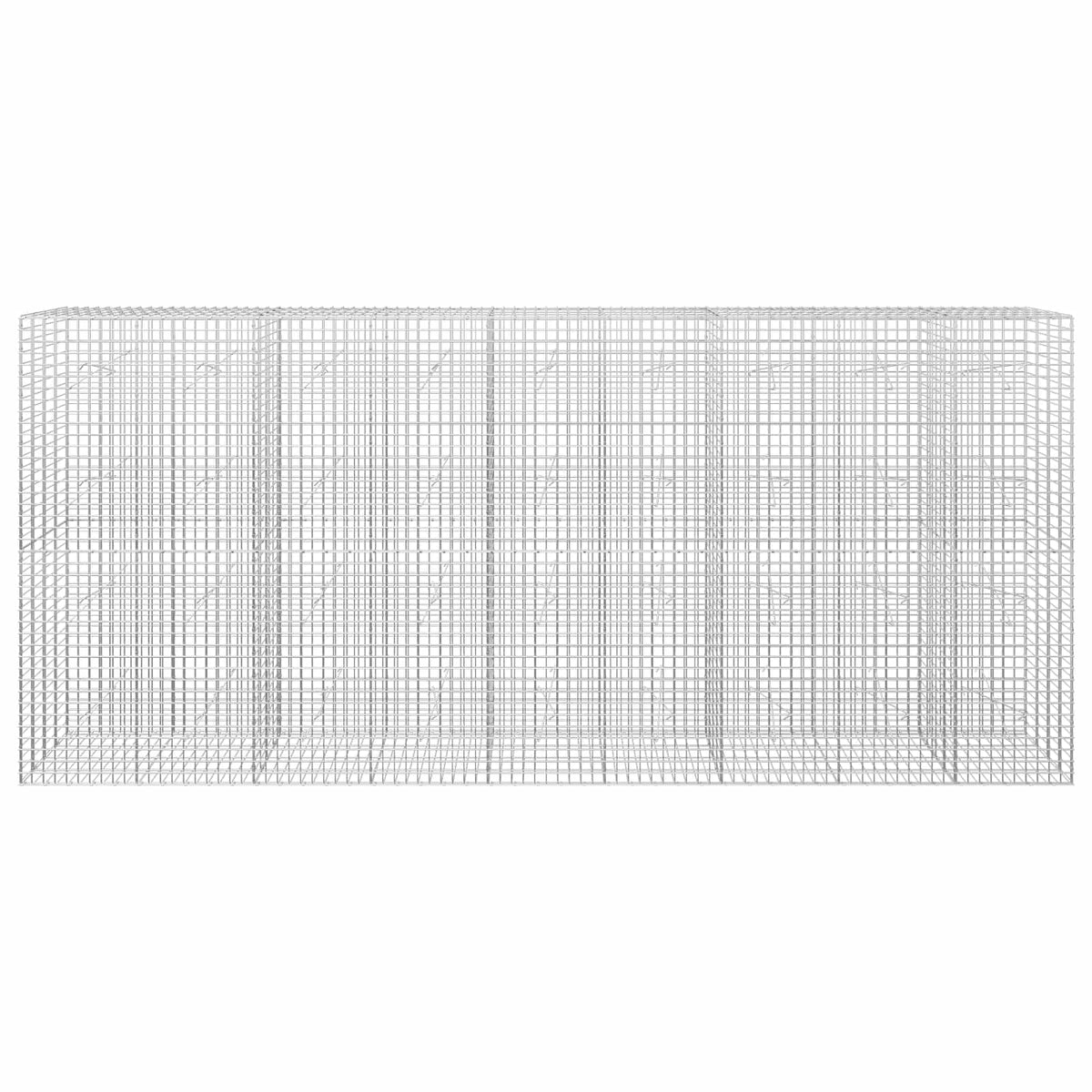 vidaXL Gabion z drutu 5 mm i siatką 5x5 cm 450x20x200 cm