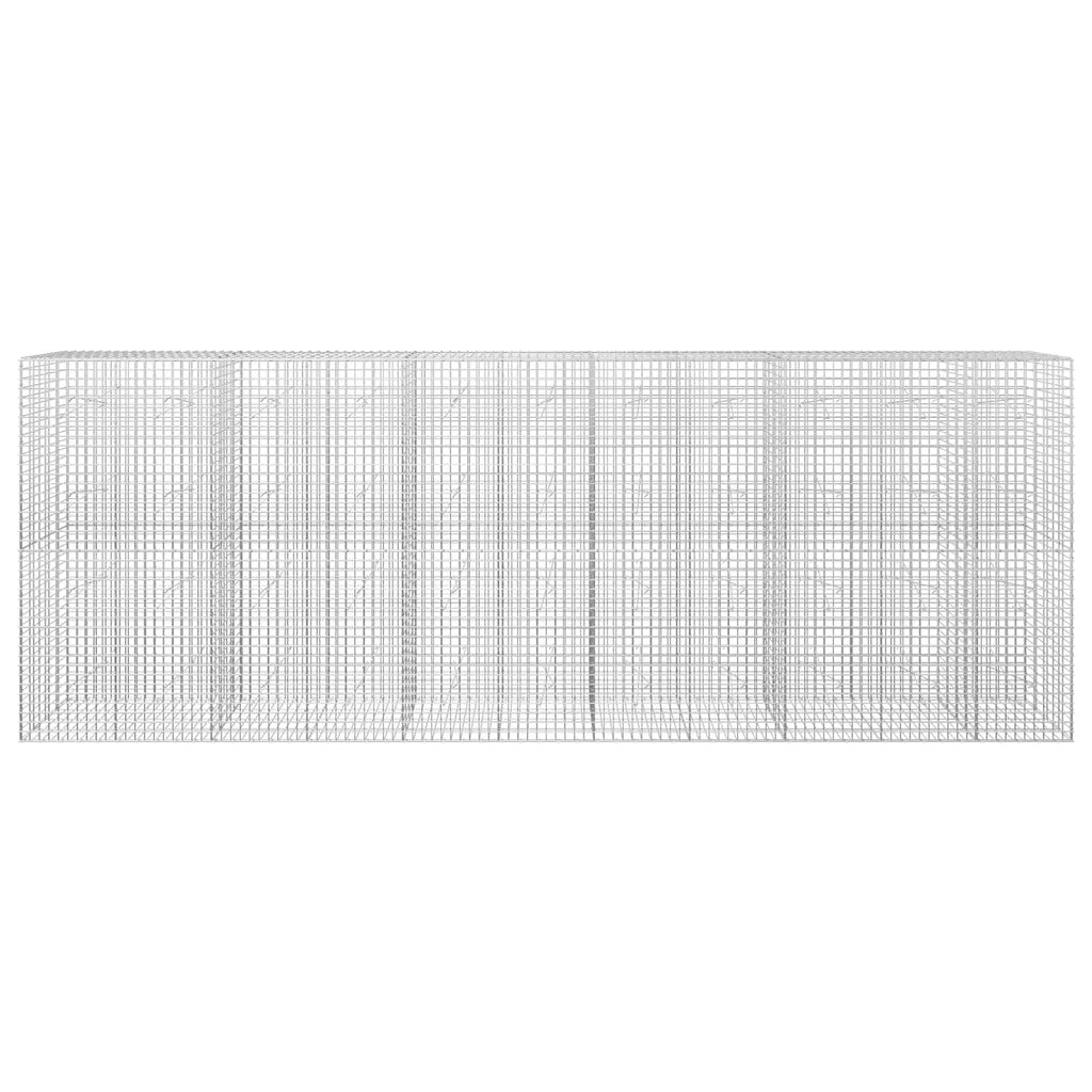vidaXL Gabion z drutu 5 mm i siatką 5x5 cm 550x20x200 cm