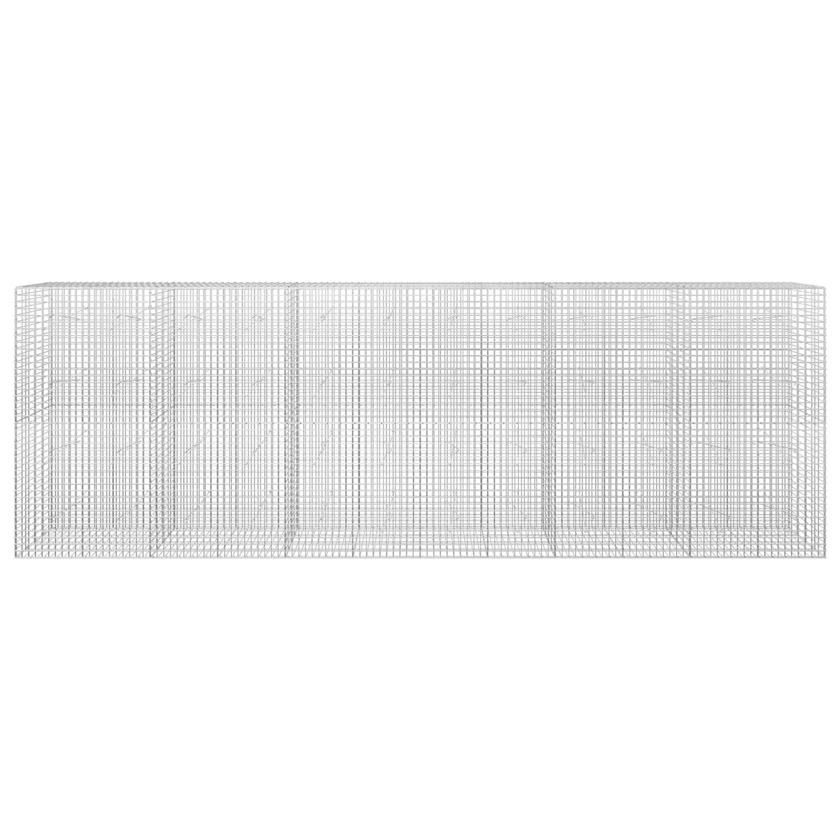 vidaXL Gabion z drutu 5 mm i siatką 5x5 cm 600x20x200 cm