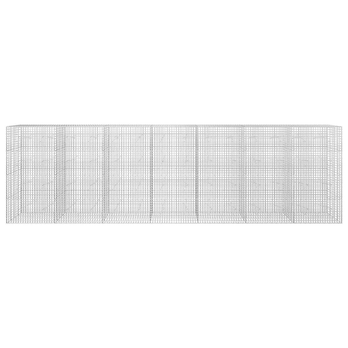 vidaXL Gabion z drutu 5 mm i siatką 5x5 cm 700x20x200 cm