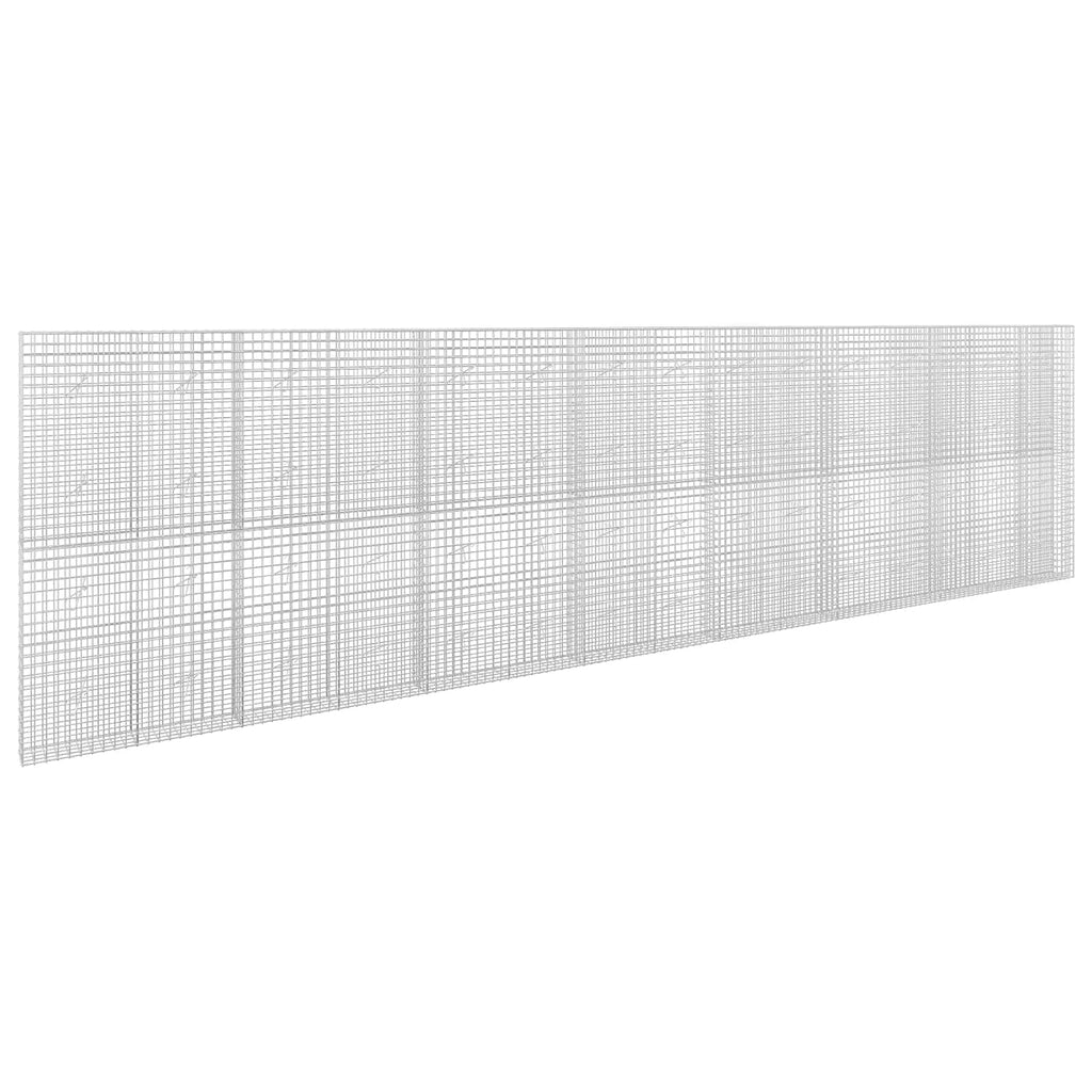 vidaXL Gabion z drutu 5 mm i siatką 5x5 cm 750x20x200 cm