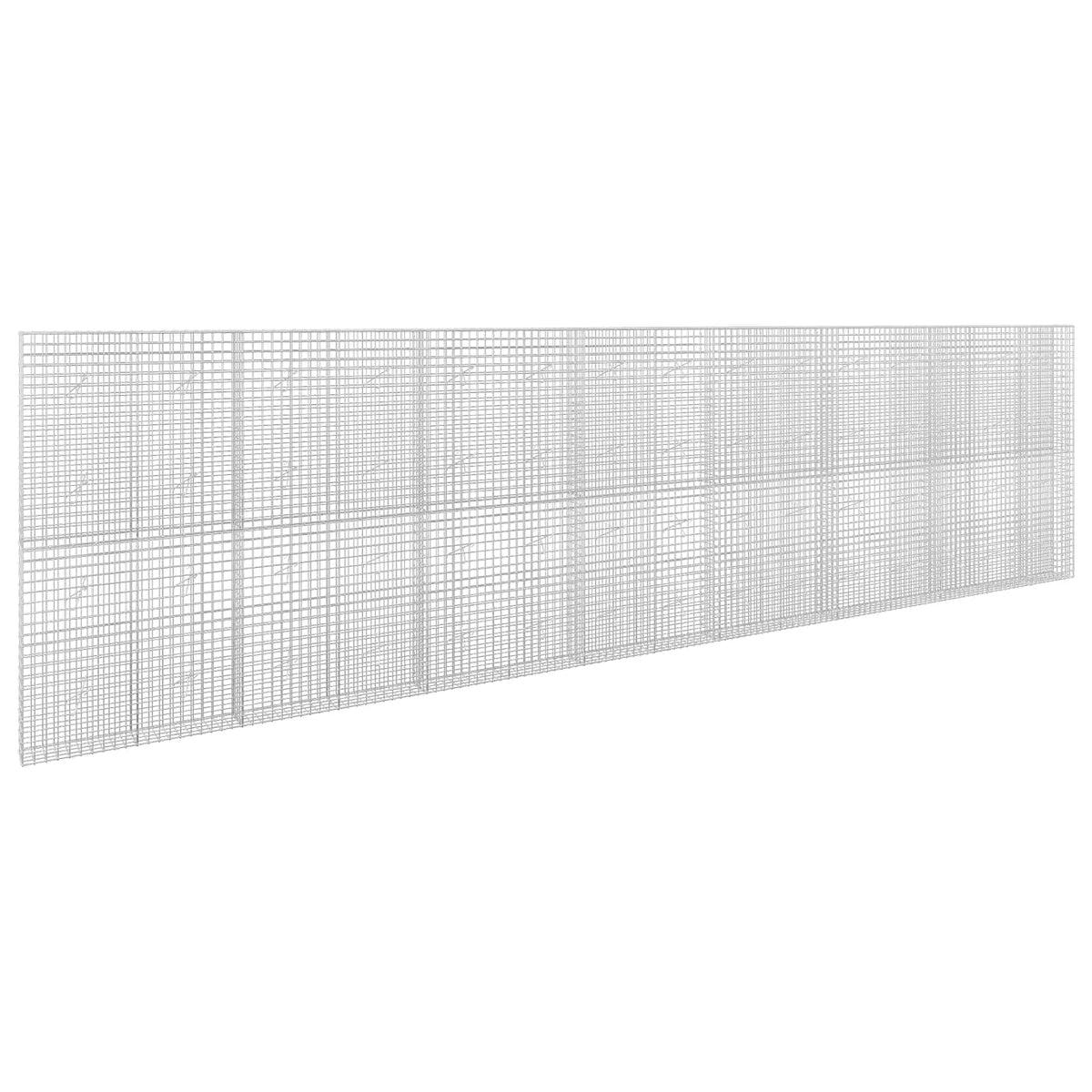 vidaXL Gabion z drutu 5 mm i siatką 5x5 cm 750x20x200 cm