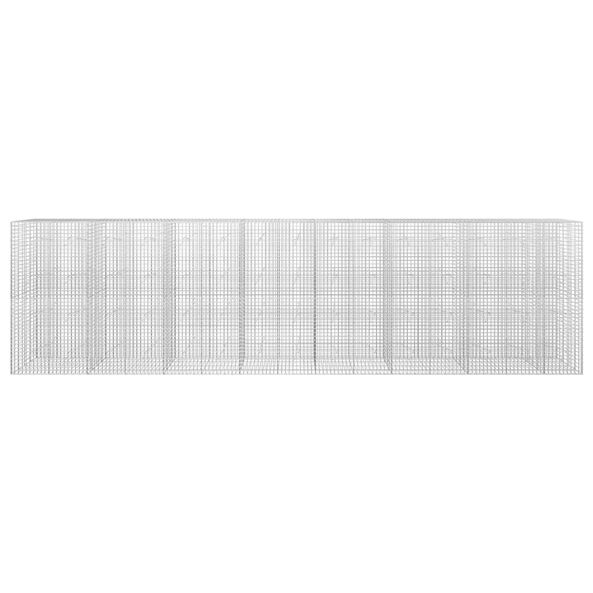 vidaXL Gabion z drutu 5 mm i siatką 5x5 cm 750x20x200 cm
