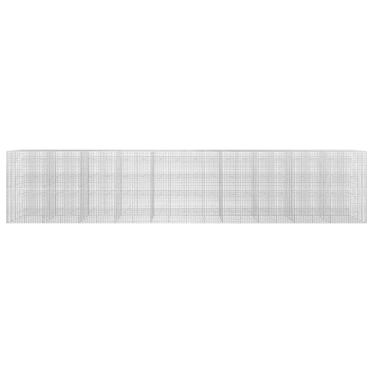 vidaXL Gabion z drutu 5 mm i siatką 5x5 cm 1000x20x200 cm