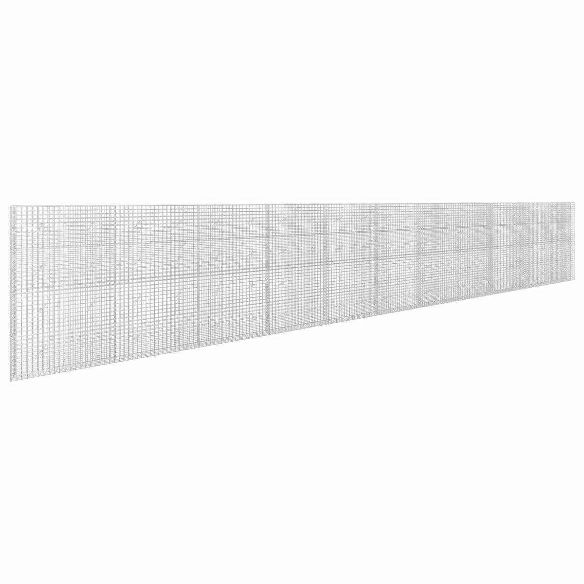 vidaXL Gabion z drutu 5 mm i siatką 5x5 cm 1100x20x200 cm