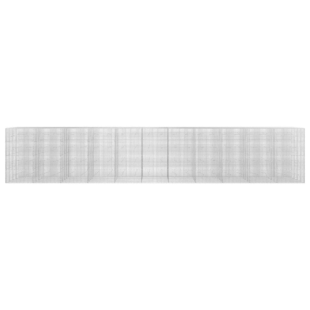 vidaXL Gabion z drutu 5 mm i siatką 5x5 cm 1100x20x200 cm