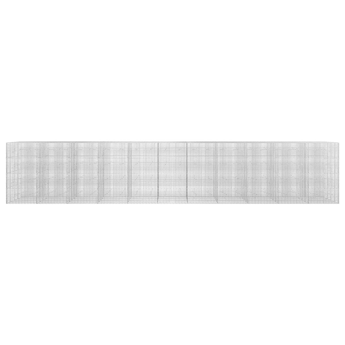 vidaXL Gabion z drutu 5 mm i siatką 5x5 cm 1100x20x200 cm