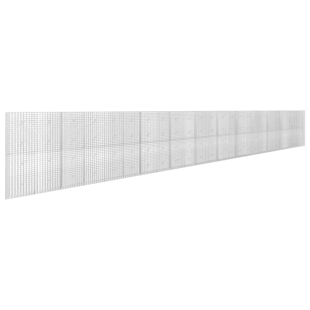 vidaXL Gabion z drutu 5 mm i siatką 5x5 cm 1200x20x200 cm