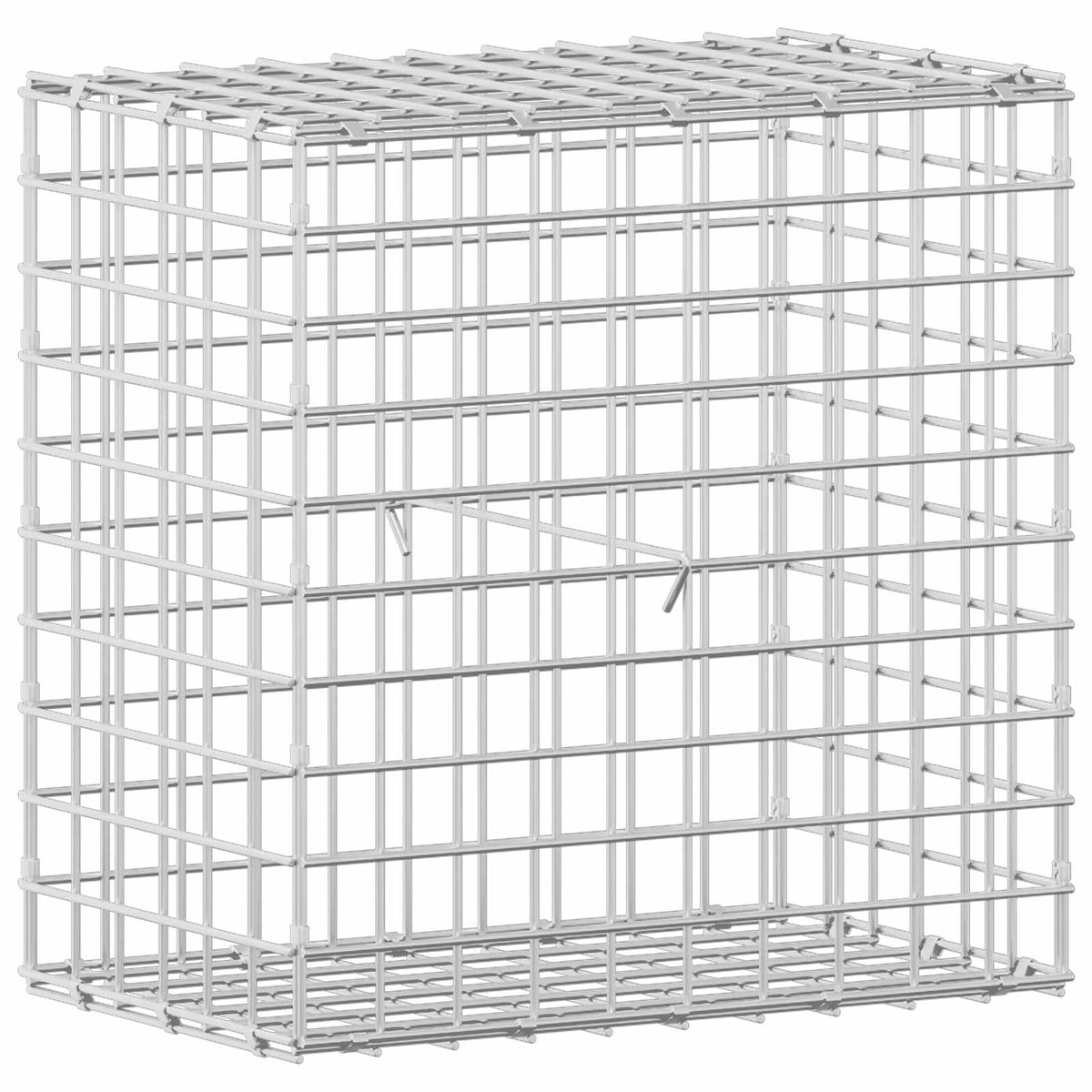 vidaXL Gabion z drutu 5 mm i siatką 5x5 cm 50x30x50 cm Stal ocynkowana
