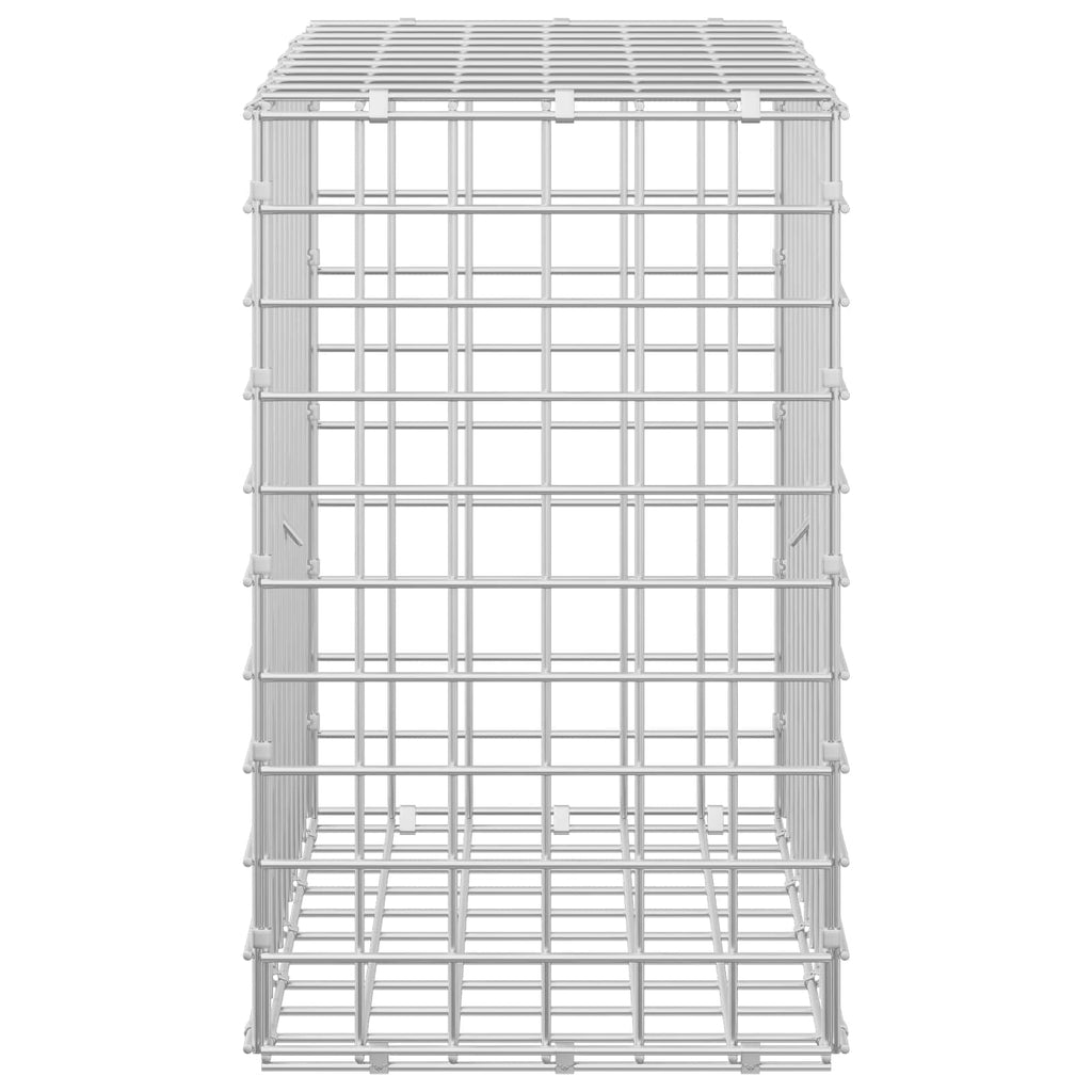 vidaXL Gabion z drutu 5 mm i siatką 5x5 cm 50x30x50 cm Stal ocynkowana