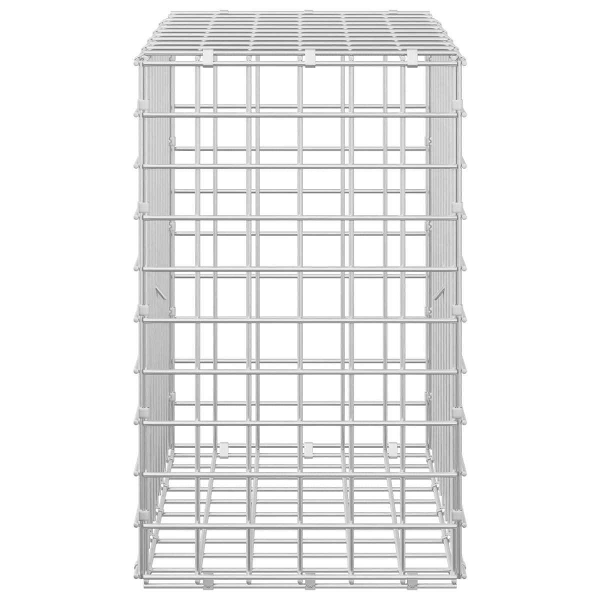 vidaXL Gabion z drutu 5 mm i siatką 5x5 cm 50x30x50 cm Stal ocynkowana
