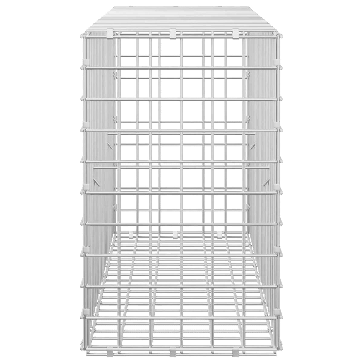 vidaXL Gabion z drutu 5 mm i siatką 5x5 cm 100x30x50 cm