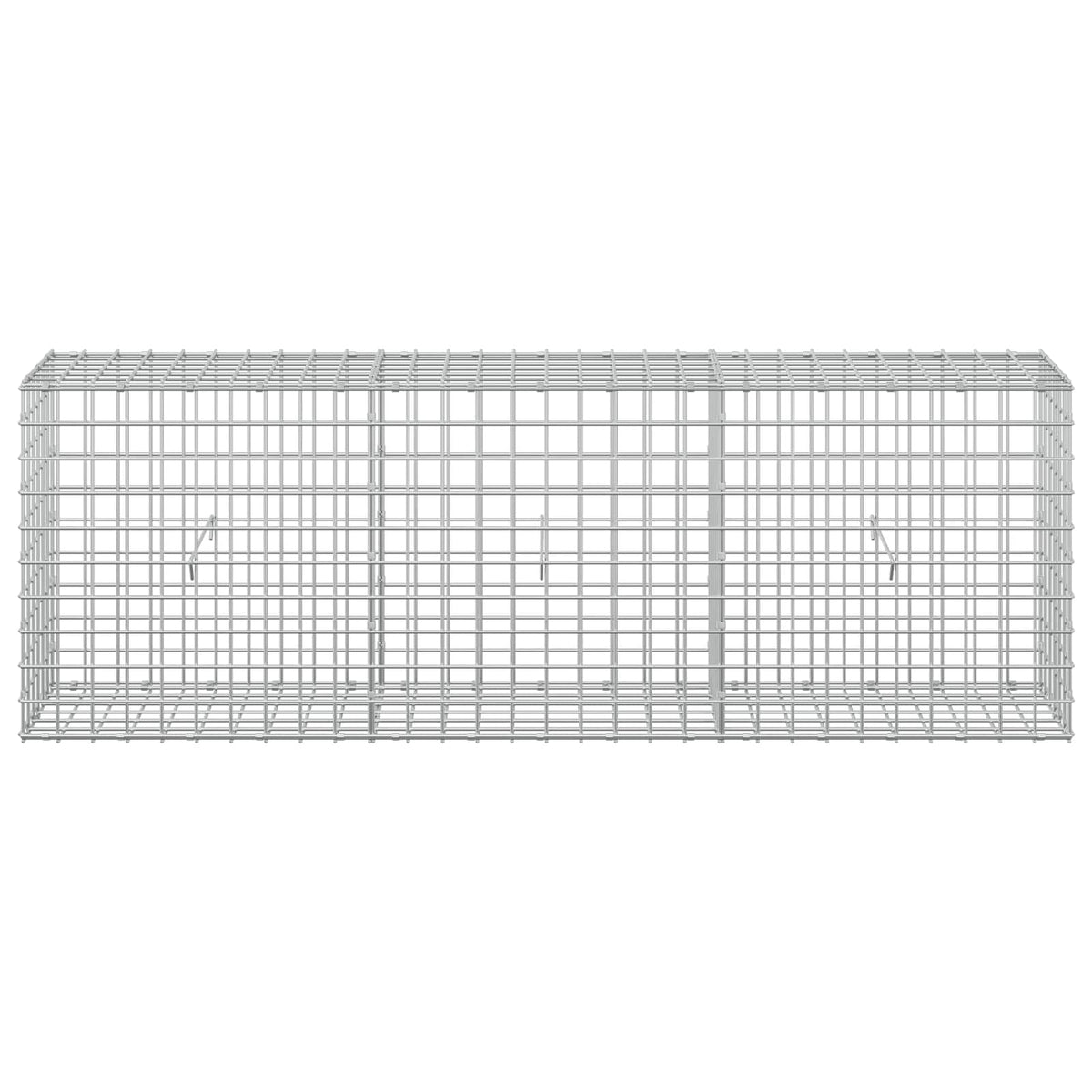 vidaXL Gabion z drutu 5 mm i siatką 5x5 cm 150x30x50 cm
