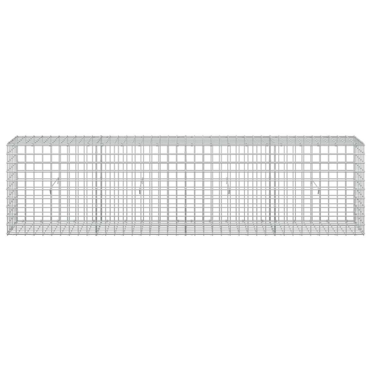 vidaXL Gabion z drutu 5 mm i siatką 5x5 cm 200x30x50 cm