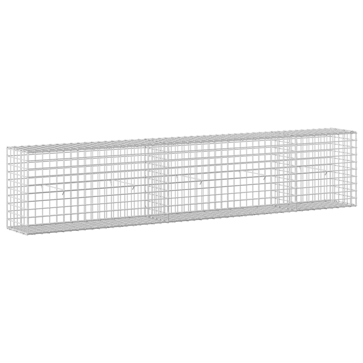 vidaXL Gabion z drutu 5 mm i siatką 5x5 cm 250x30x50 cm