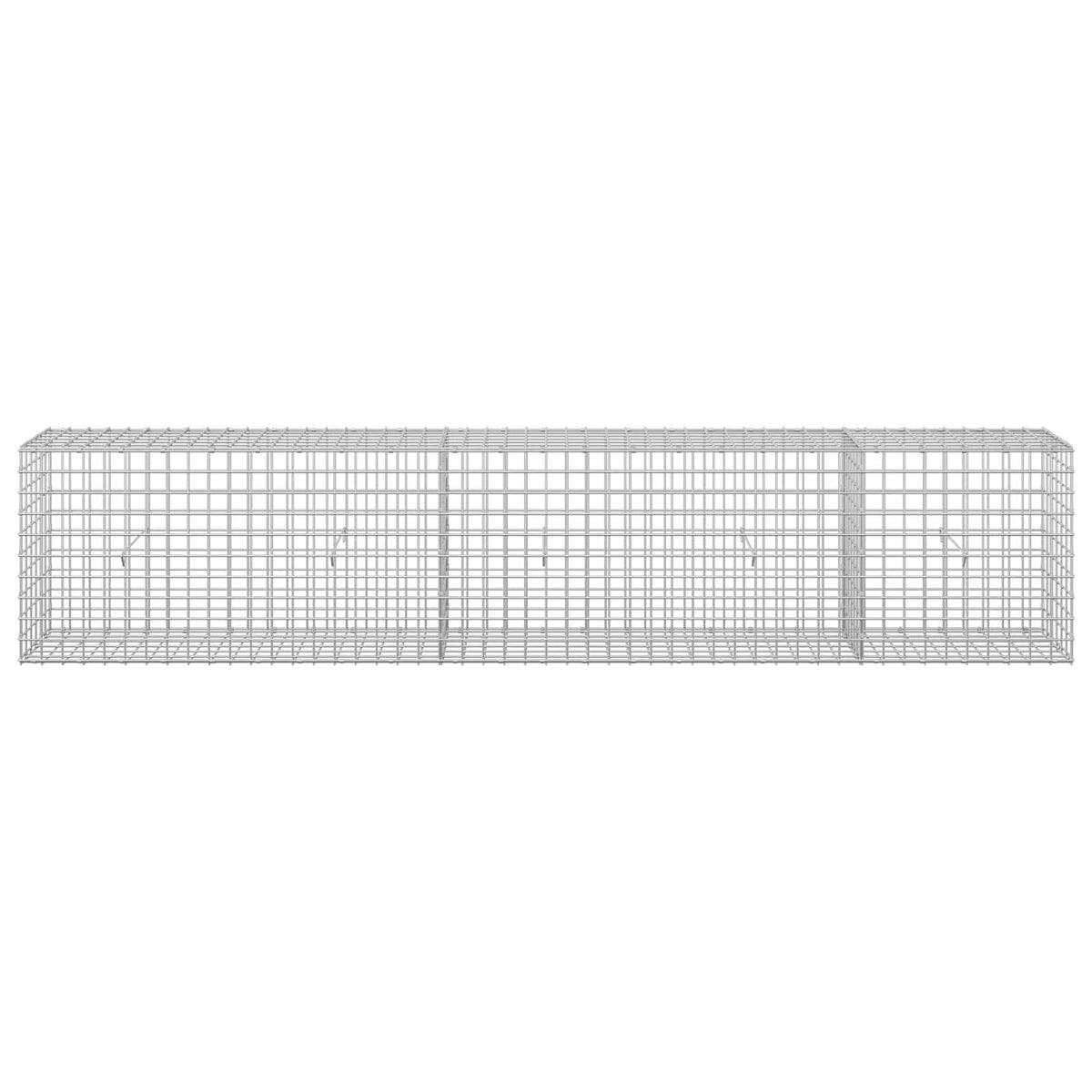 vidaXL Gabion z drutu 5 mm i siatką 5x5 cm 250x30x50 cm