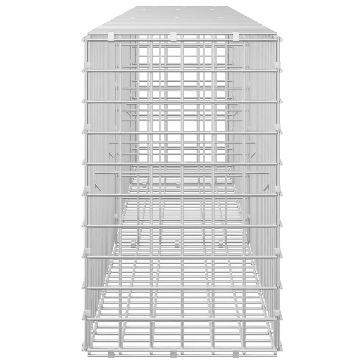 vidaXL Gabion z drutu 5 mm i siatką 5x5 cm 250x30x50 cm