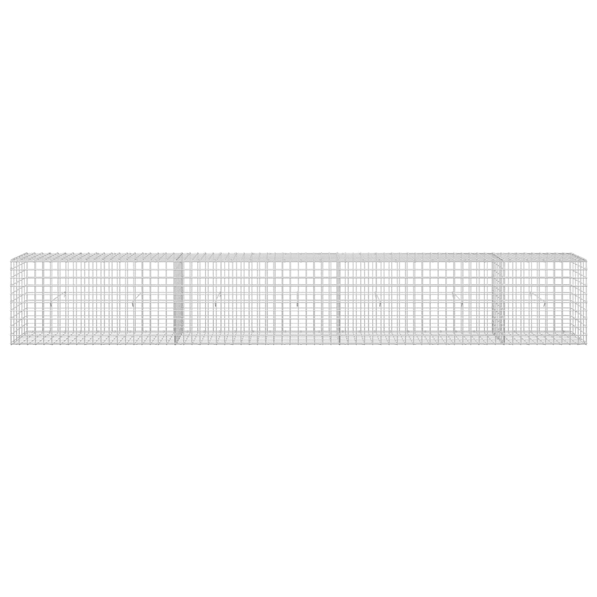vidaXL Gabion z drutu 5 mm i siatką 5x5 cm 350x30x50 cm