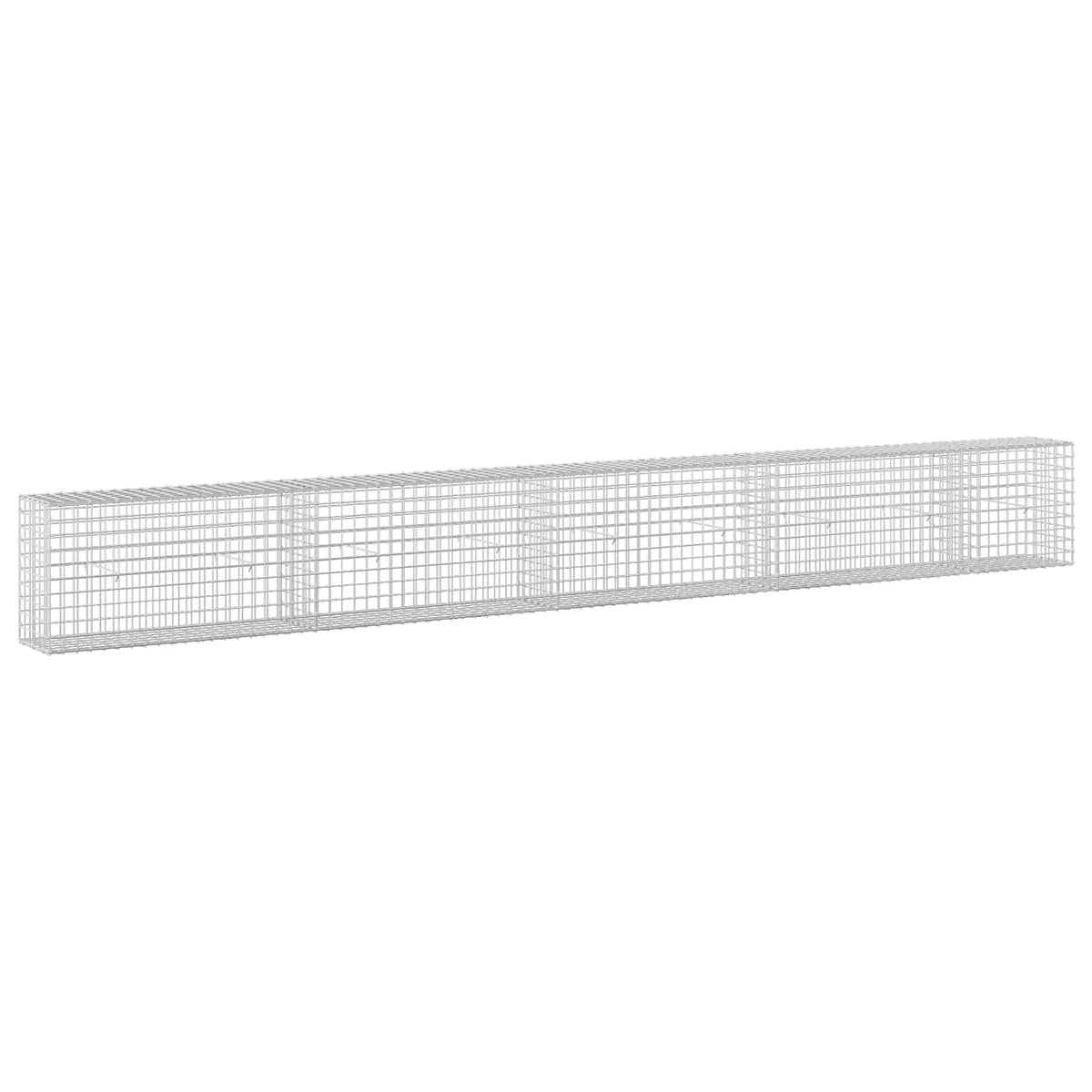vidaXL Gabion z drutu 5 mm i siatką 5x5 cm 450x30x50 cm