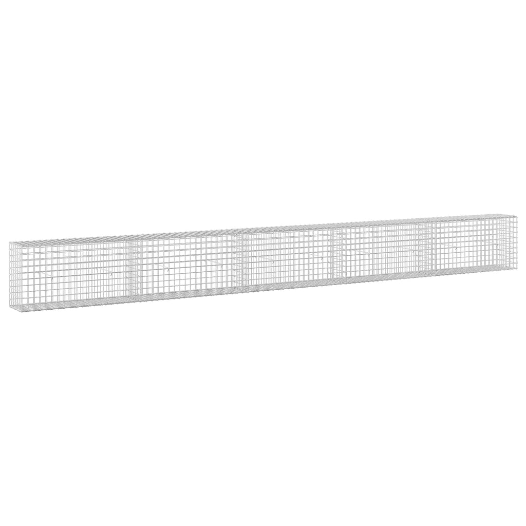 vidaXL Gabion z drutu 5 mm i siatką 5x5 cm 500x30x50 cm