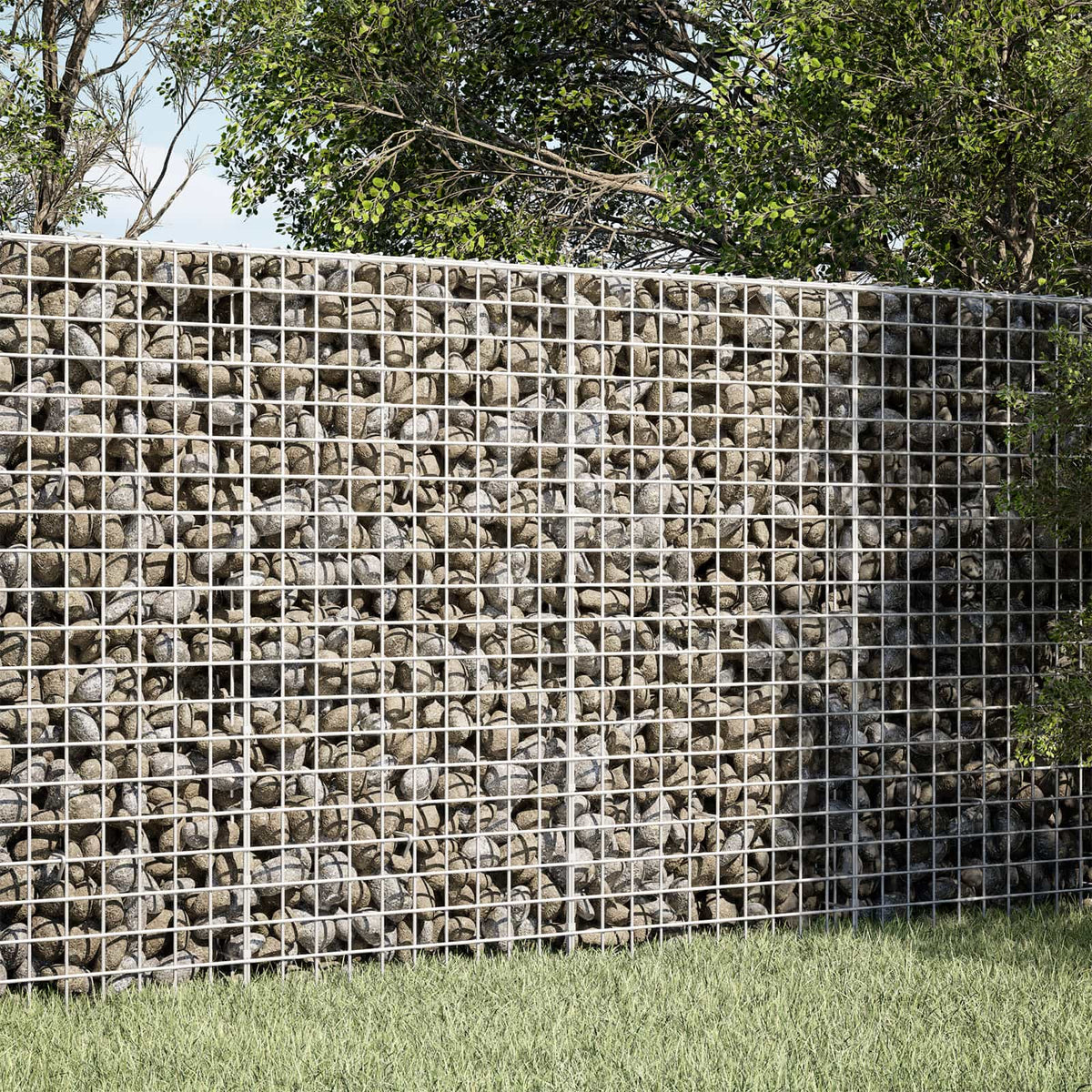 vidaXL Gabion z drutu 5 mm i siatką 5x5 cm 100x30x100 cm