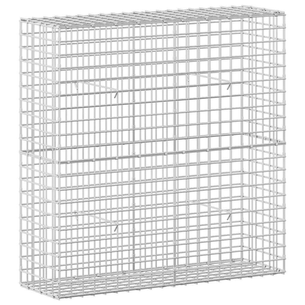 vidaXL Gabion z drutu 5 mm i siatką 5x5 cm 100x30x100 cm