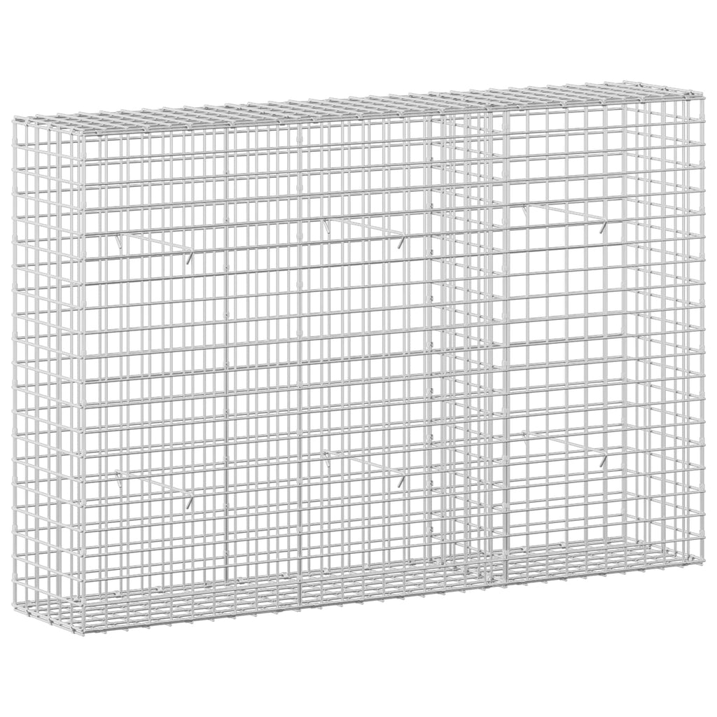 vidaXL Gabion z drutu 5 mm i siatką 5x5 cm 150x30x100 cm