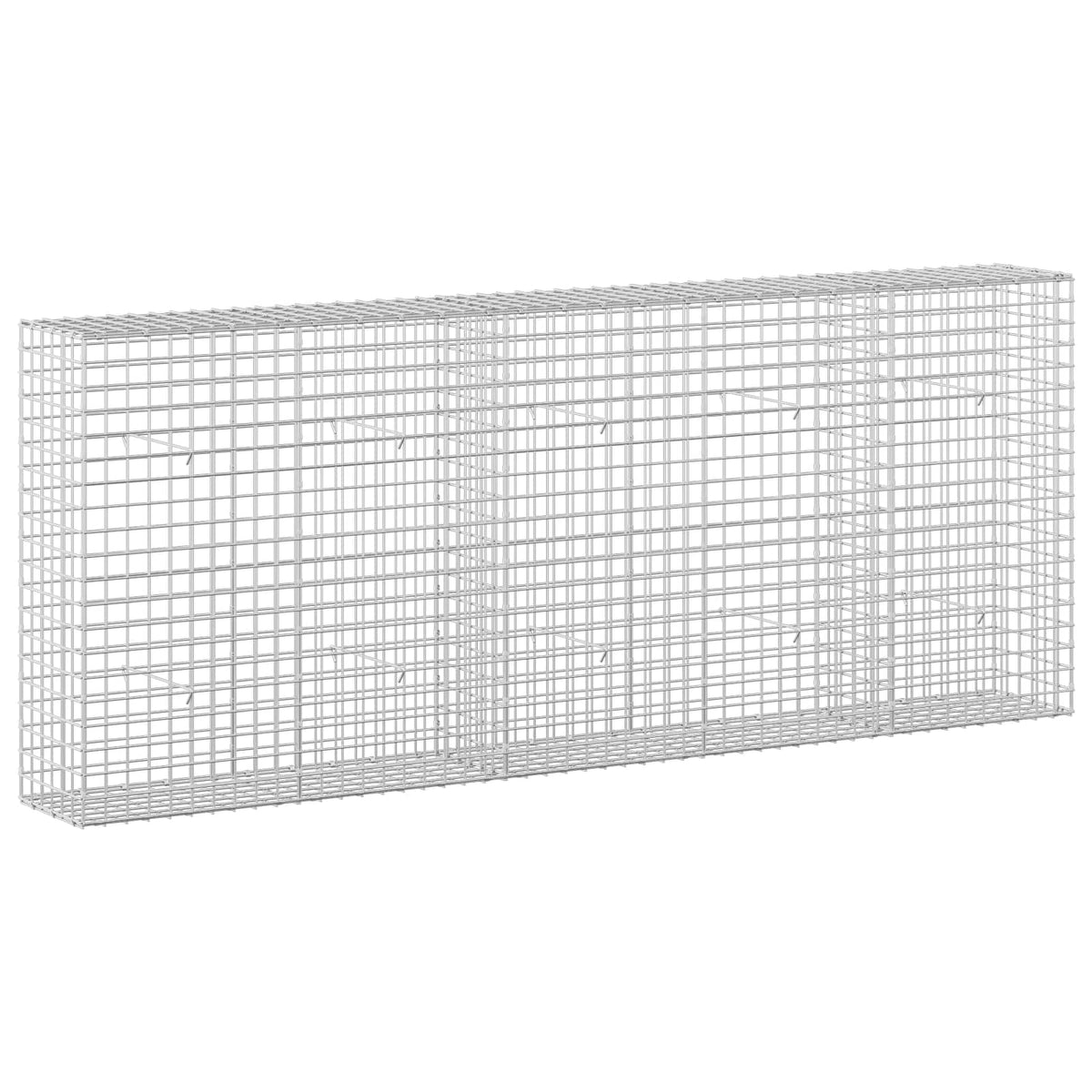 vidaXL Gabion z drutu 5 mm i siatką 5x5 cm 250x30x100 cm