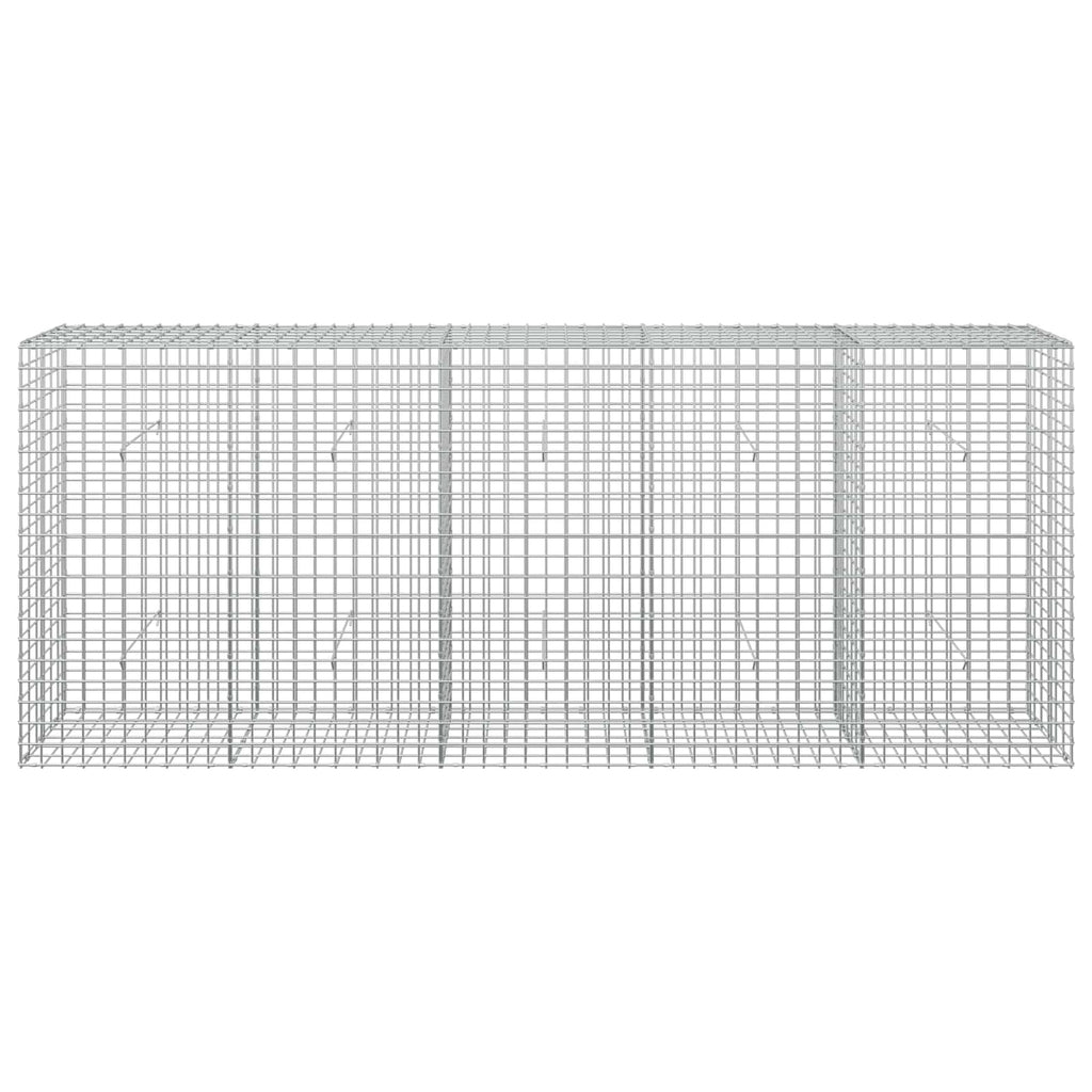 vidaXL Gabion z drutu 5 mm i siatką 5x5 cm 250x30x100 cm
