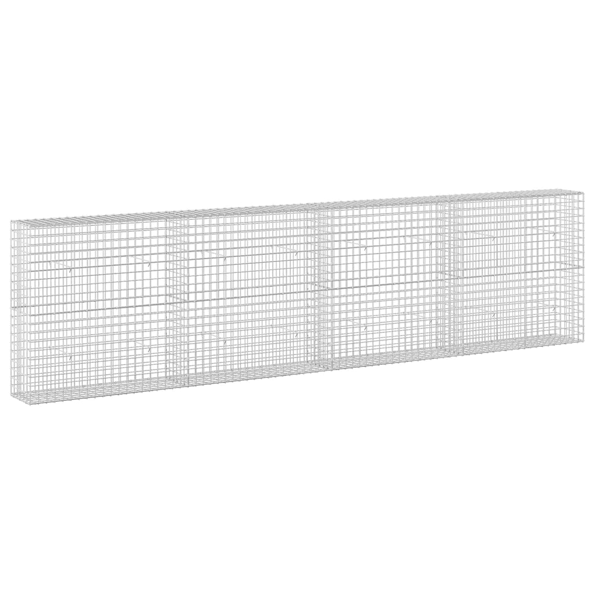 vidaXL Gabion z drutu 5 mm i siatką 5x5 cm 400x30x100 cm