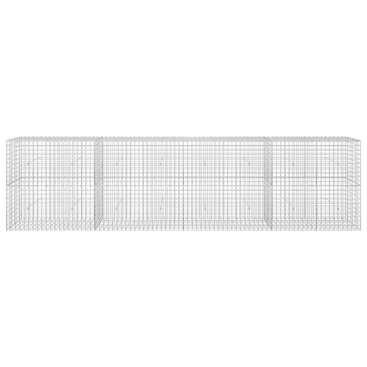 vidaXL Gabion z drutu 5 mm i siatką 5x5 cm 400x30x100 cm