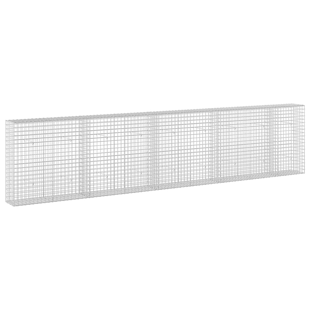 vidaXL Gabion z drutu 5 mm i siatką 5x5 cm 450x30x100 cm