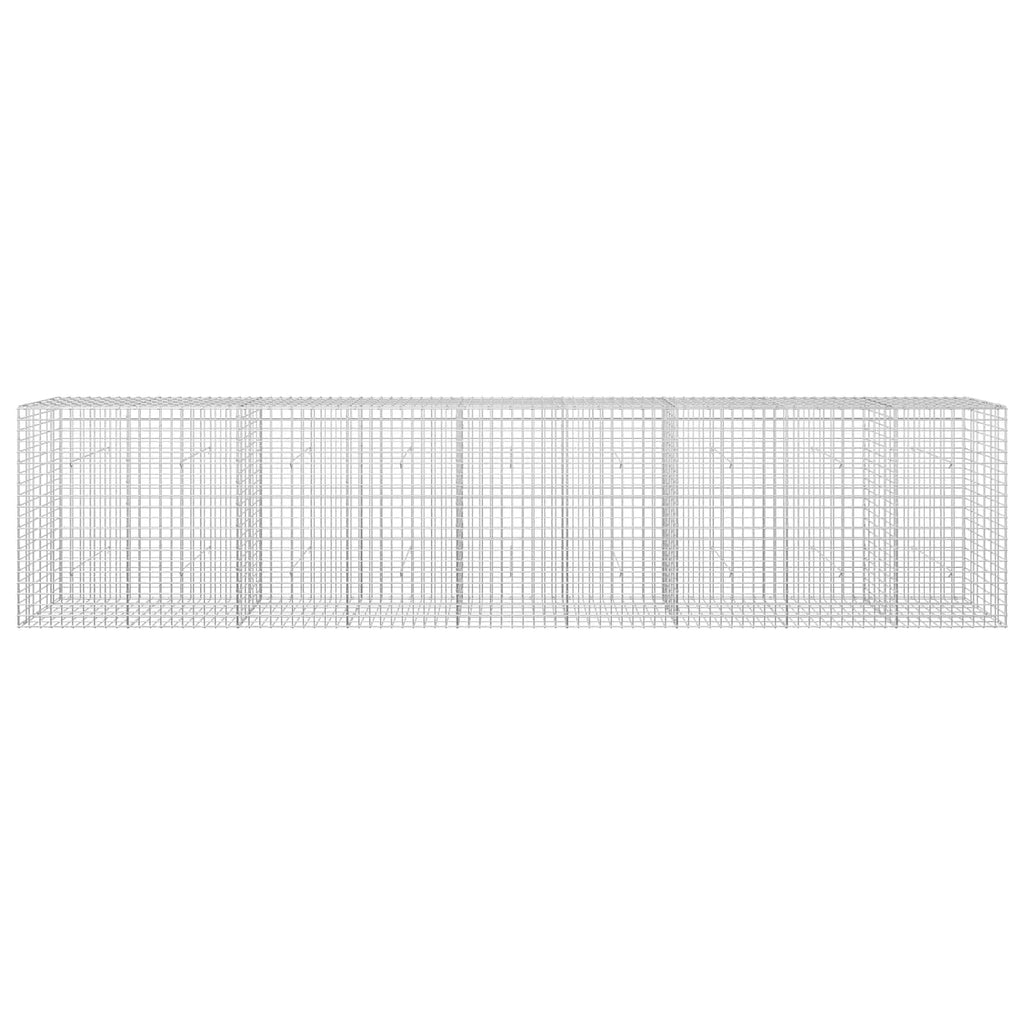 vidaXL Gabion z drutu 5 mm i siatką 5x5 cm 450x30x100 cm