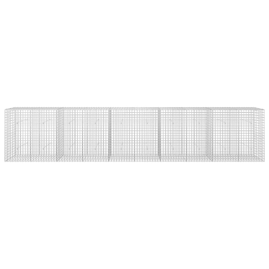 vidaXL Gabion z drutu 5 mm i siatką 5x5 cm 500x30x100 cm