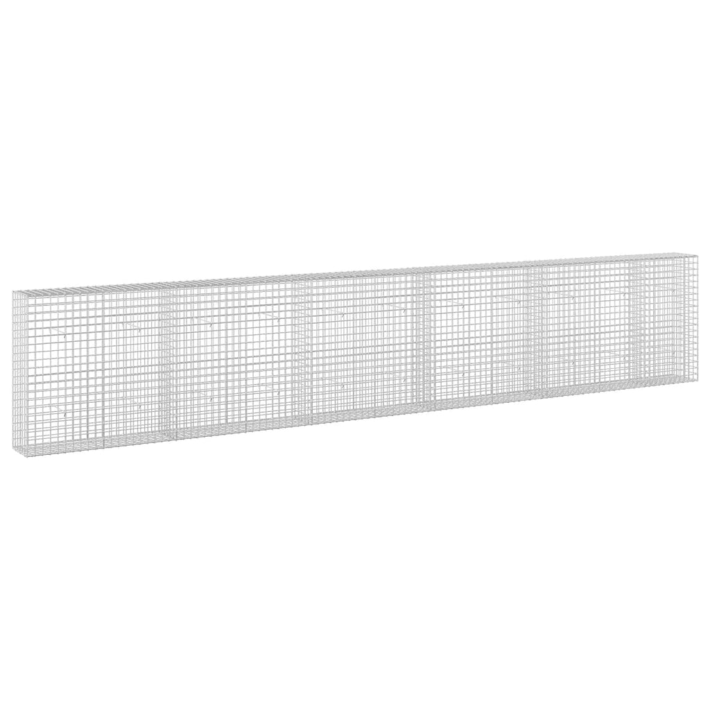 vidaXL Gabion z drutu 5 mm i siatką 5x5 cm 550x30x100 cm