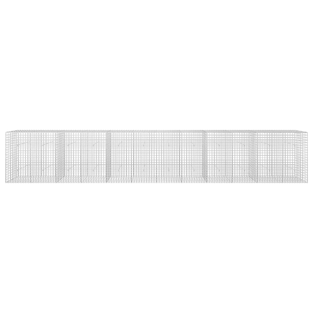 vidaXL Gabion z drutu 5 mm i siatką 5x5 cm 600x30x100 cm
