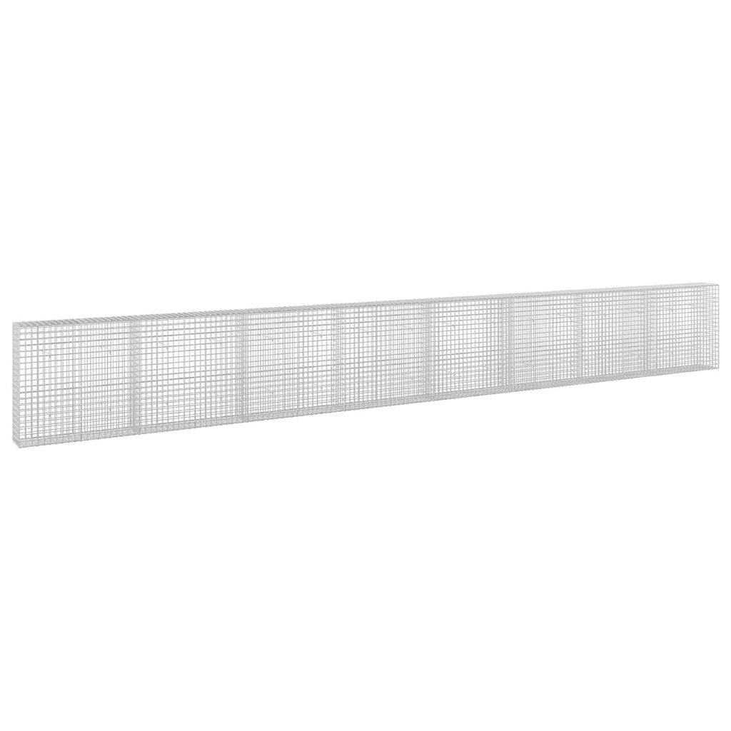 vidaXL Gabion z drutu 5 mm i siatką 5x5 cm 800x30x100 cm