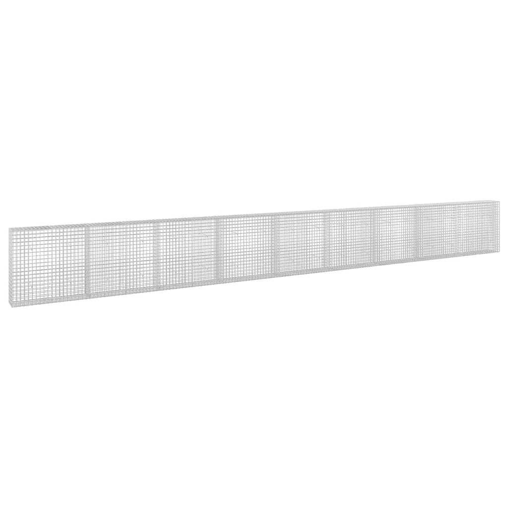 vidaXL Gabion z drutu 5 mm i siatką 5x5 cm 900x30x100 cm