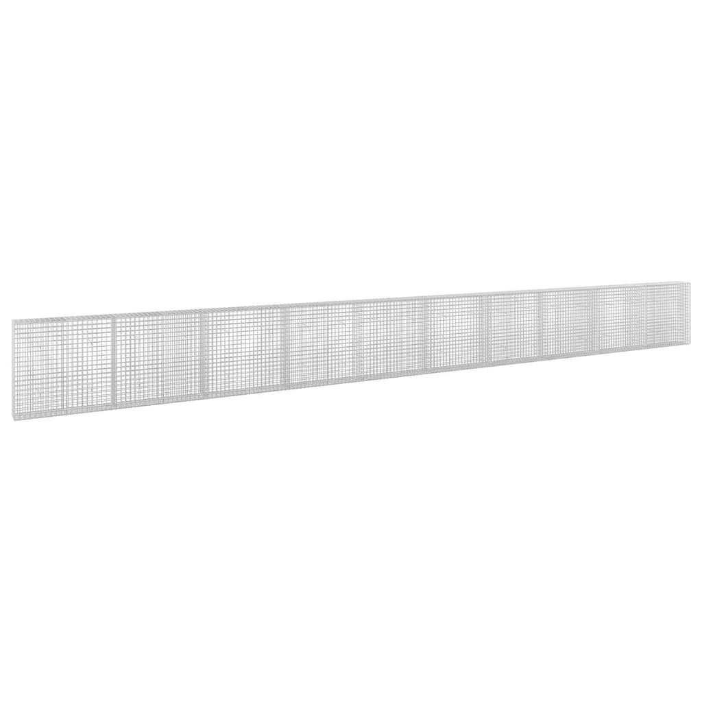 vidaXL Gabion z drutu 5 mm i siatką 5x5 cm 1000x30x100 cm