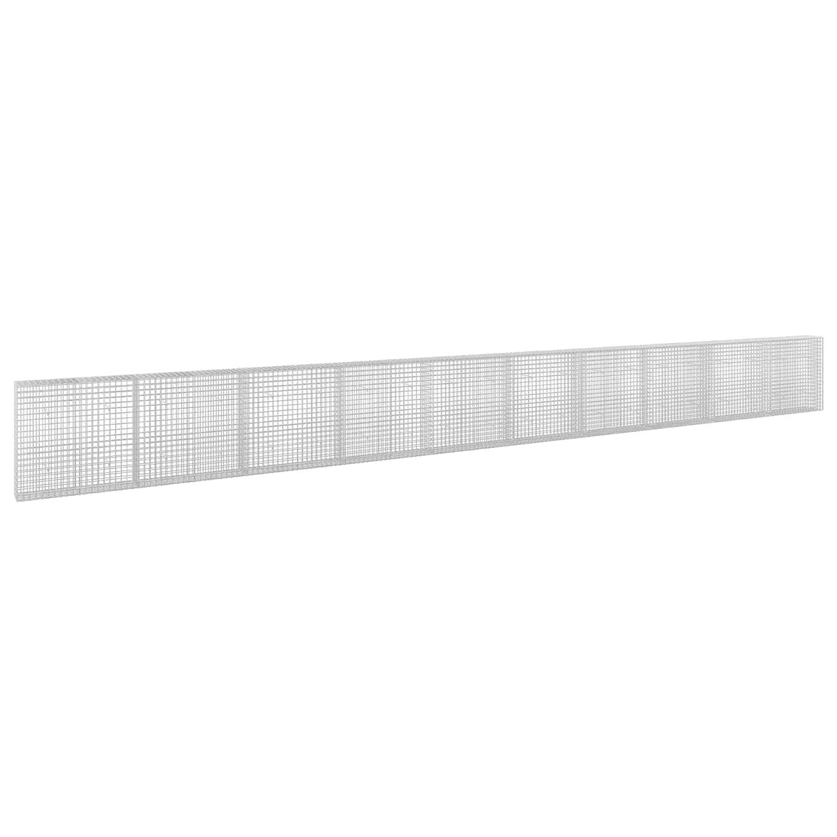 vidaXL Gabion z drutu 5 mm i siatką 5x5 cm 1000x30x100 cm