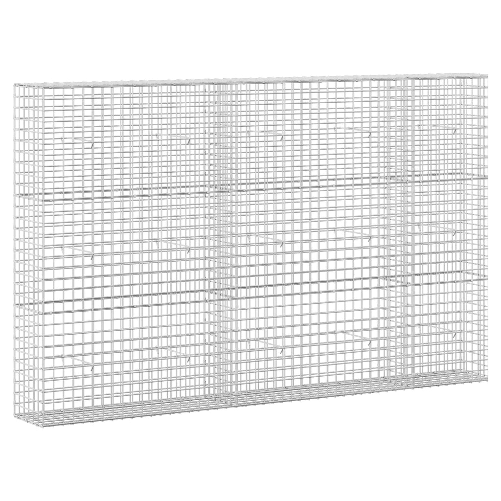 vidaXL Gabion z drutu 5 mm i siatką 5x5 cm 250x30x150 cm