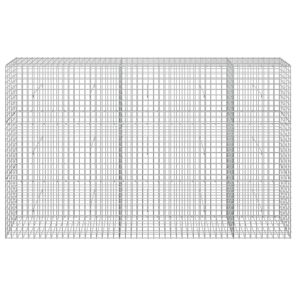 vidaXL Gabion z drutu 5 mm i siatką 5x5 cm 250x30x150 cm